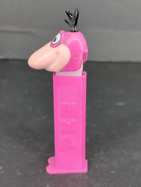 Vintage 1992 Dino The Flintstones PEZ Dispenser Pink Stem Made in Slovenia